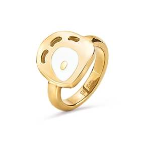 FF Talisman Yellow Gold Plated Chevalier Ring-